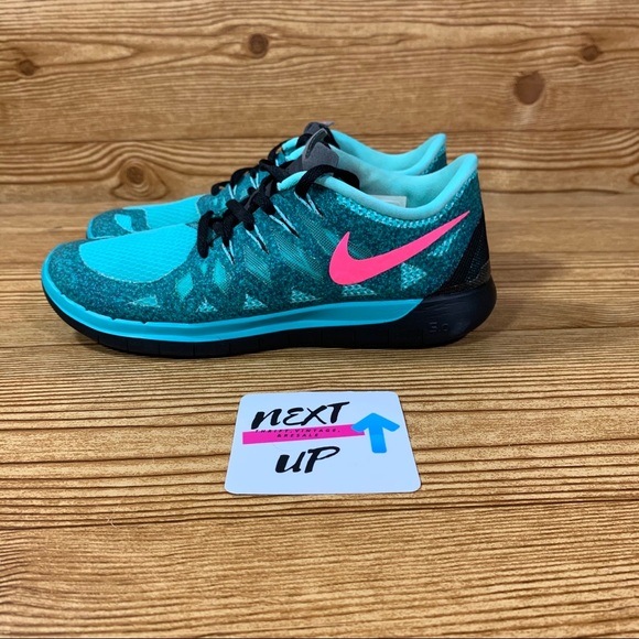 Nike Shoes - Nike Free Run 5.0 Hyper Jade/Pink Running Shoe 9
